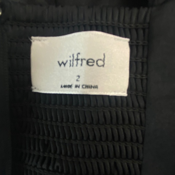 ARITZIA Wilfred Saturn Satin Midi Dress Elegant Comfortable in Black Size 2 - Picture 4 of 6